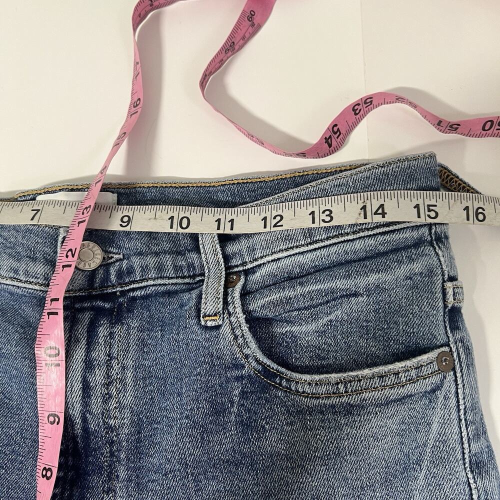 AGOLDE Pinch Waist Stovepipe Jeans Denim Size 30 Super High Rise Blue A165b - Picture 12 of 15